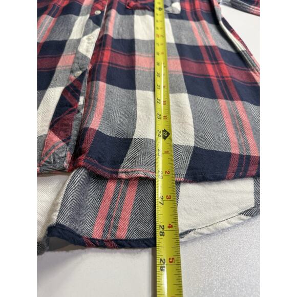 Rails Hunter Plaid Shirt Top Womens Sz M Plaid $188 Western Rustic Outdoor Rayon - Picture 10 of 11